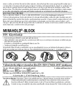 Предварительный просмотр 39 страницы HAGER & WERKEN MIRAHOLD-BLOCK Instructions For Use Manual