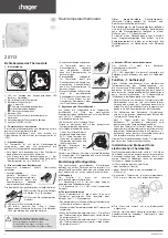 Preview for 4 page of hager 25113 Quick Start Manual