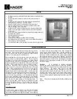 hager 2904 Installation Instructions Manual preview