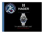 hager 75th ANNIVERSARY GMT Owner'S Operating Manual preview