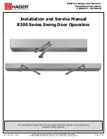 hager 8300 Series Installation And Service Manual preview