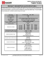 Preview for 3 page of hager 8300 Series Installation And Service Manual