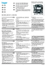 hager EE 810 Setup Instructions preview