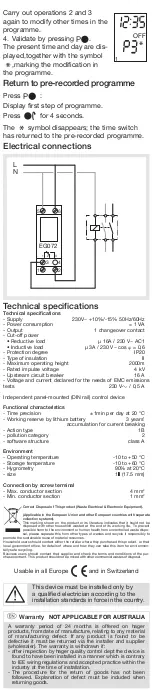 Preview for 3 page of hager EG072 User Manual