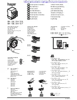 Preview for 1 page of hager EH 134 User Instructions