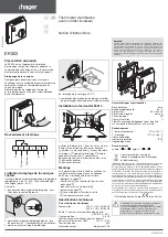 Preview for 1 page of hager EK003 User Instruction