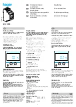 hager EU 103 User Instructions preview