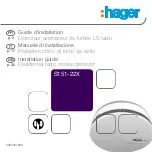 Preview for 1 page of hager S151-22X Installation Manual