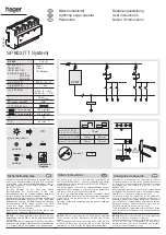 Preview for 1 page of hager SP 802 User Instructions