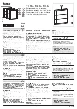 Preview for 3 page of hager TD10 Series Quick Start Manual