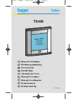 Preview for 1 page of hager tebis tx460 User Manual