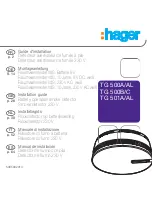 hager TG 500A/AL Installation Manual preview