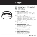 Preview for 1 page of hager TG 500A Installation Manual