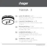 hager TG550A Installation Manual предпросмотр