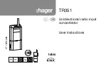 Preview for 1 page of hager TR351 User Manual