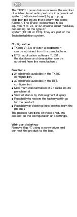 Preview for 3 page of hager TR351 User Manual