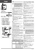 Preview for 1 page of hager TRM690G Manual