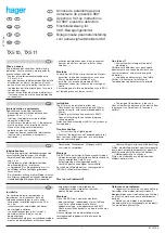 hager TX510 Setup Instructions preview