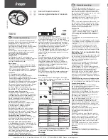 Preview for 3 page of hager TX510 User Instructions