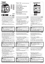 hager TXA 112 Manual preview