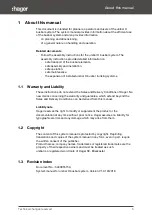 Preview for 5 page of hager Unibar H 800 A System Manual