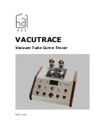 Preview for 1 page of Hagerman Audio Labs VACUTRACE Manual