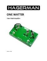 Hagerman ONE WATTER Quick Start Manual предпросмотр