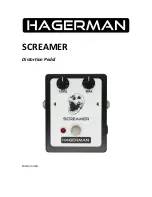 Preview for 1 page of Hagerman SCREAMER Manual