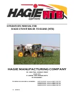 Предварительный просмотр 2 страницы Hagie 12 Row NTB Operator'S Manual