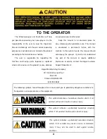 Preview for 5 page of Hagie UpFront STS 10T Operator'S Manual