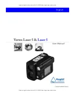 Haglof Vertex Laser 5 User Manual предпросмотр