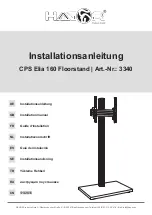 HAGOR CPS Elia 160 Floorstand Installation Manual preview