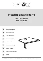 HAGOR CPS - Floorbase Installation Manual preview