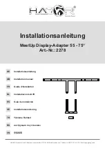 HAGOR Meetup Display-Adapter 55-75 Installation Manual preview