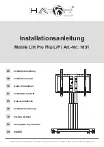 HAGOR Mobile Lift Pro Flip L/P Installation Manual preview