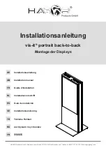 Preview for 1 page of HAGOR vis-it Portrait 42-46 Back-to-Back Installation Manual