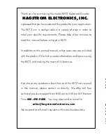 Предварительный просмотр 2 страницы Hagstrom Electronics KE72-T User Manual