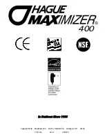 Preview for 40 page of Hague Quality Water Maximizer 400 Installation And Service Manual