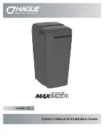 Hague Quality Water MAXIMIZER 97 Series Owner'S Manual & Installation Manual preview