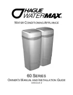 Hague Quality Water WATERMAX 60 SERIES Owner'S Installation Manual preview