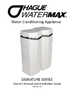 Hague WATERMAX SIGNATURE Series Owner'S Manual And Installation Manual preview