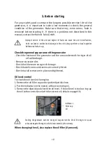 Preview for 11 page of Hahn & Sohn HDE14000SA-SA3 Operation Manual & Warranty Card