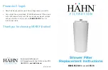 Предварительный просмотр 1 страницы Hahn HF-SH-R Replacement Instructions