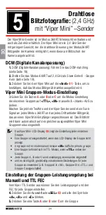 Preview for 58 page of Hahnel MODUS 360RT Instruction Manual