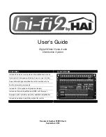 Предварительный просмотр 1 страницы HAI HI-Fi2 User Manual