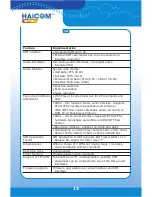 Предварительный просмотр 11 страницы Haicom HI-601VT User Manual