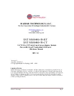 Preview for 1 page of HAIDAR TECHNOLOGY SNT-N800480-50-RT Hardware Manual