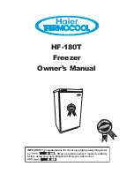 Haier Thermocool HF-180T Owner'S Manual preview