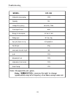 Preview for 12 page of Haier Thermocool HR-100 Owner'S Manual