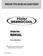 Haier Thermocool HW-09CM03 Operation Manual preview